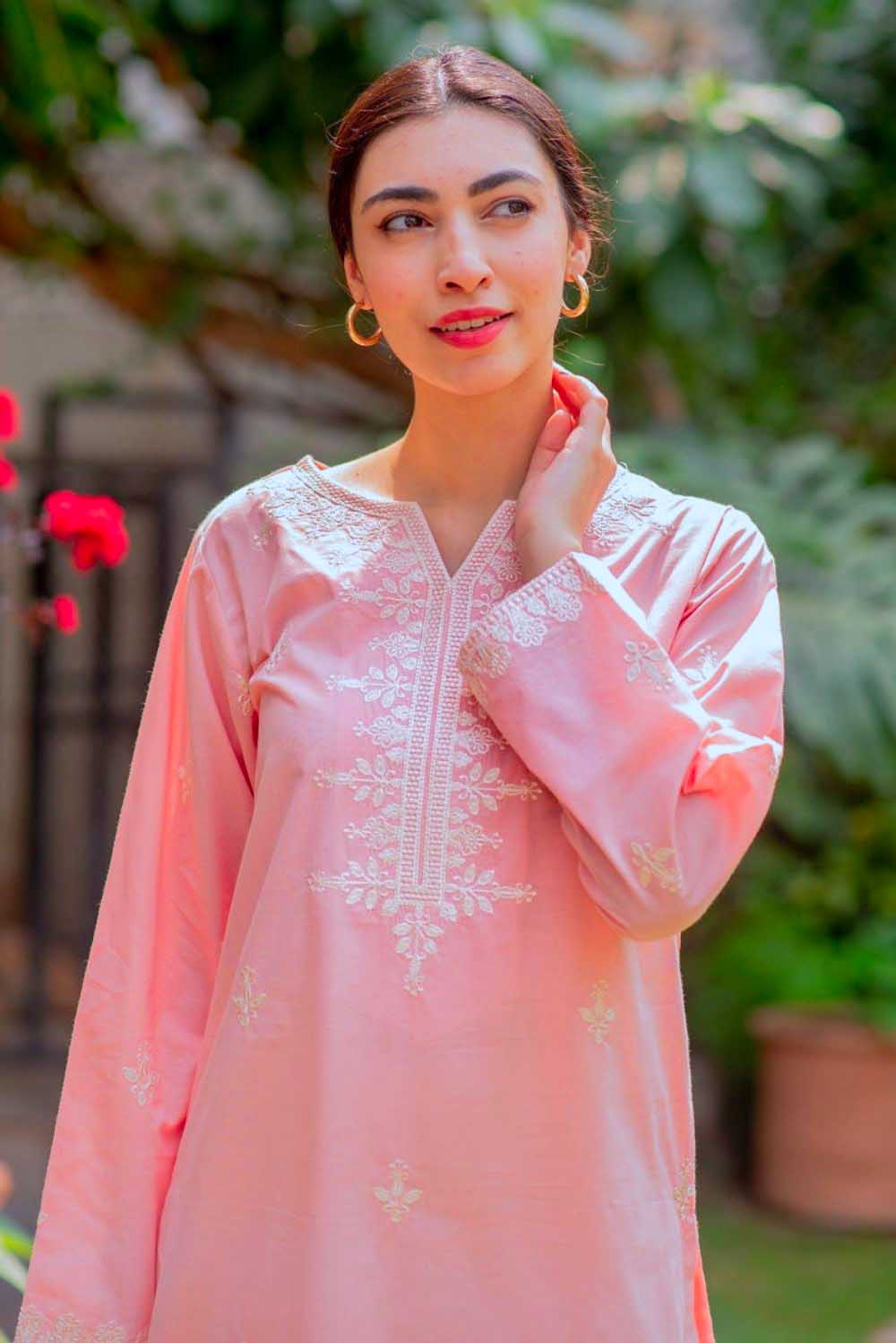 Celina - Pink Minimalistic Kurta