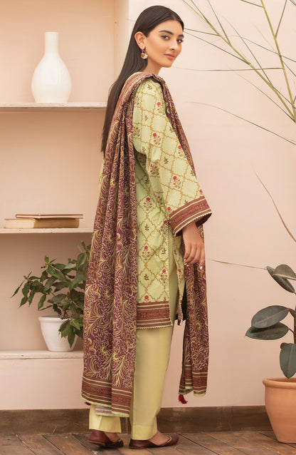 Orient - Unstitched 2 Piece Printed Lawn Shirt Dupatta