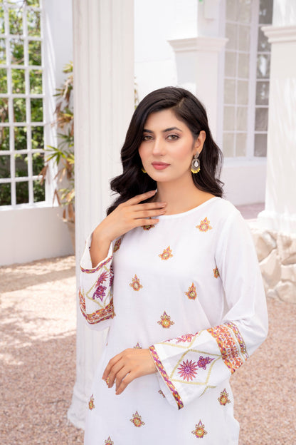 Bebano - White Floral 2pc