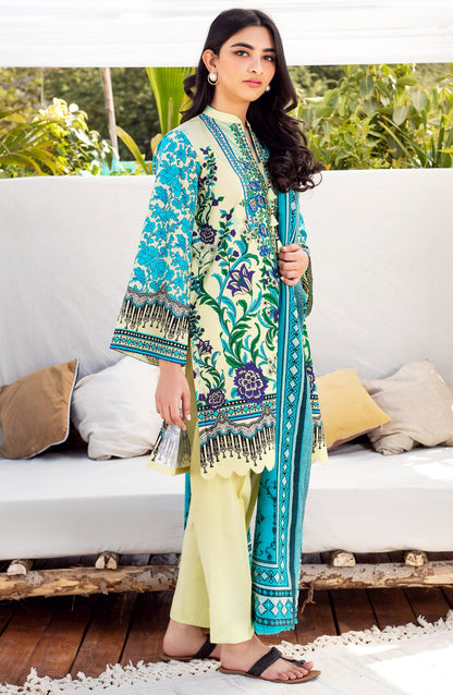 Orient - Unstitched 3 Piece Embroidered Lawn Suit