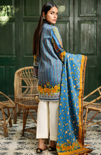 Orient - Unstitched 2 Piece Printed Lawn Shirt Dupatta