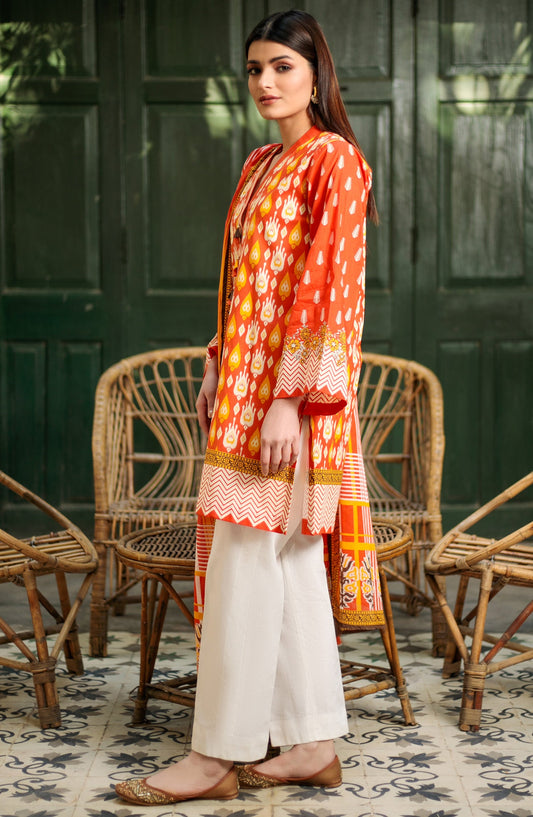 Orient - Unstitched 2 Piece Printed Lawn Shirt Dupatta