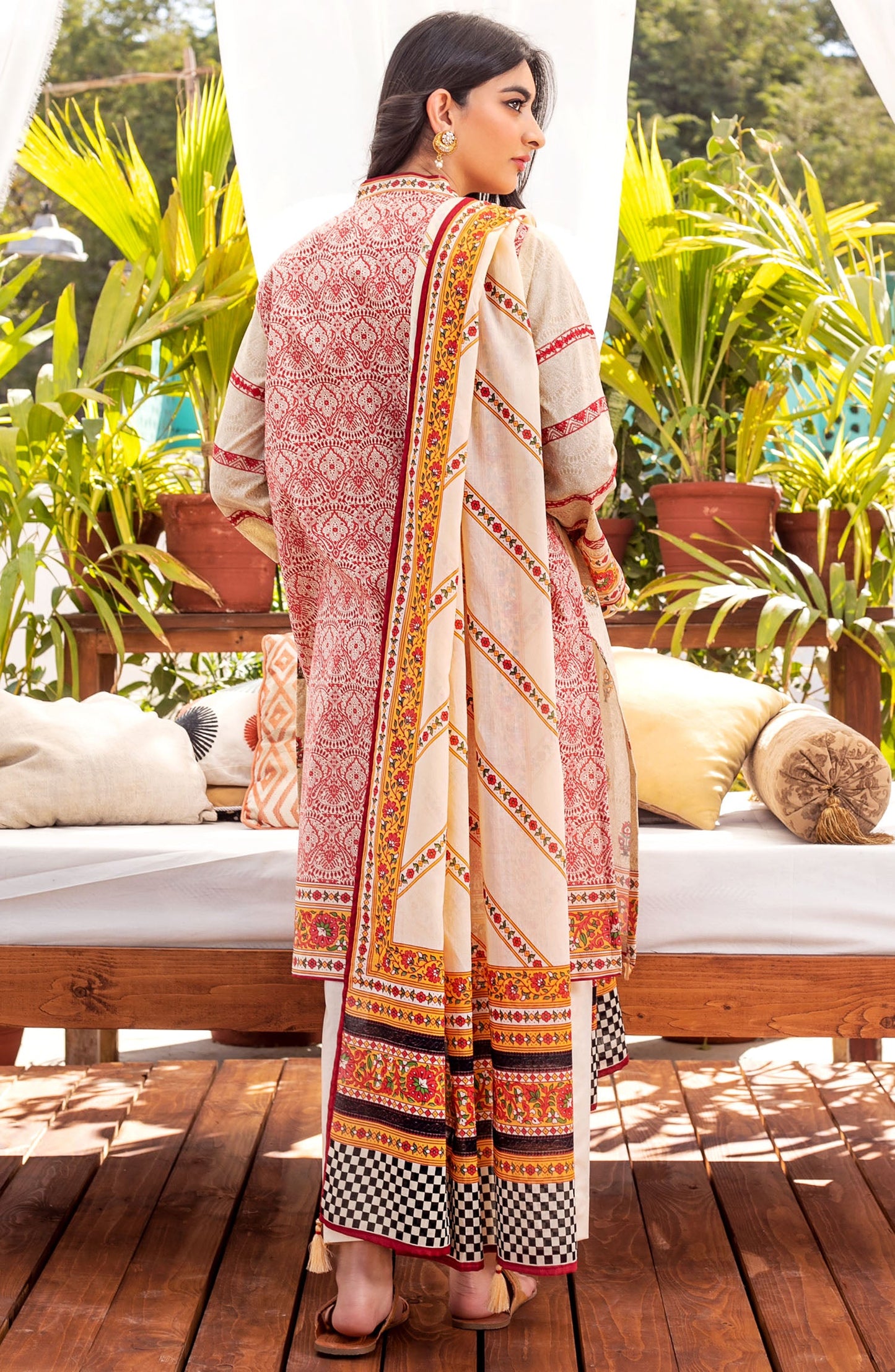 Orient - Unstitched 3 Piece Embroidered Lawn Suit