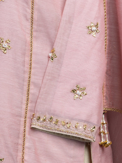 Eraj Hussain - Gotta Patti Pink - Stitched