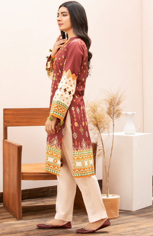 Orient - Unstitched 1 Piece Printed Lawn Shirt