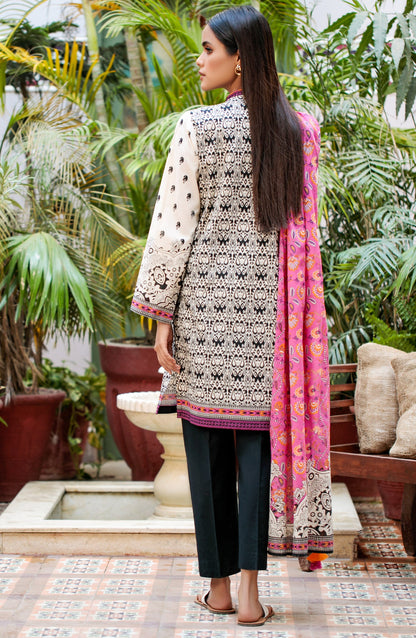 Orient - Unstitched 2 Piece Printed Lawn Shirt Dupatta