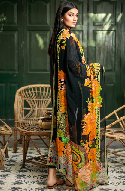 Orient - Unstitched 3 Piece Embroidered Lawn Suit