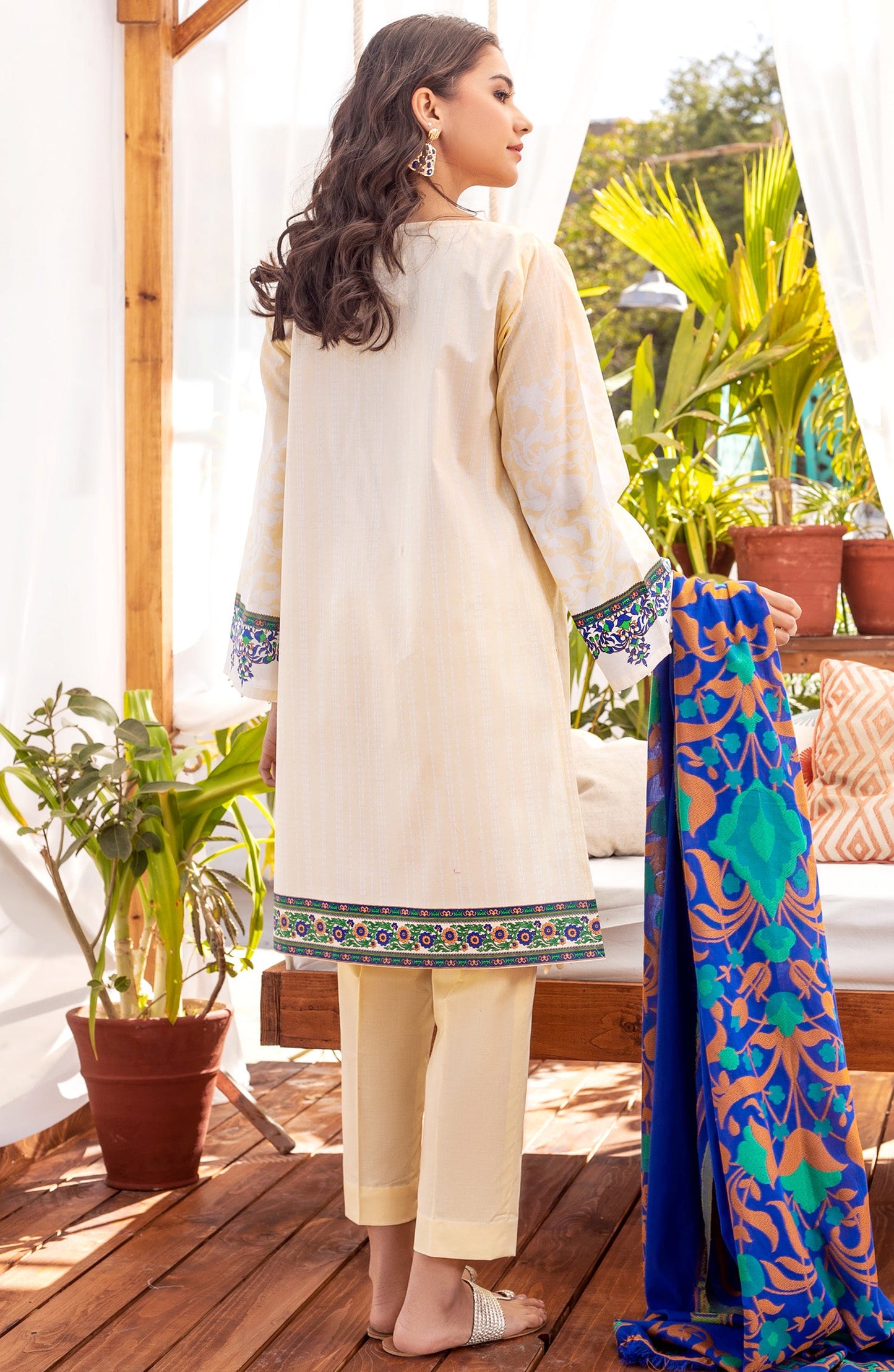 Orient - Unstitched 3 Piece Embroidered Lawn Suit