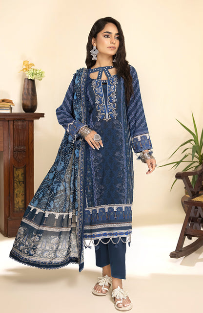 Alzohaib - 3-Piece Unstitched Digital Printed Lawn-CFD-23-17