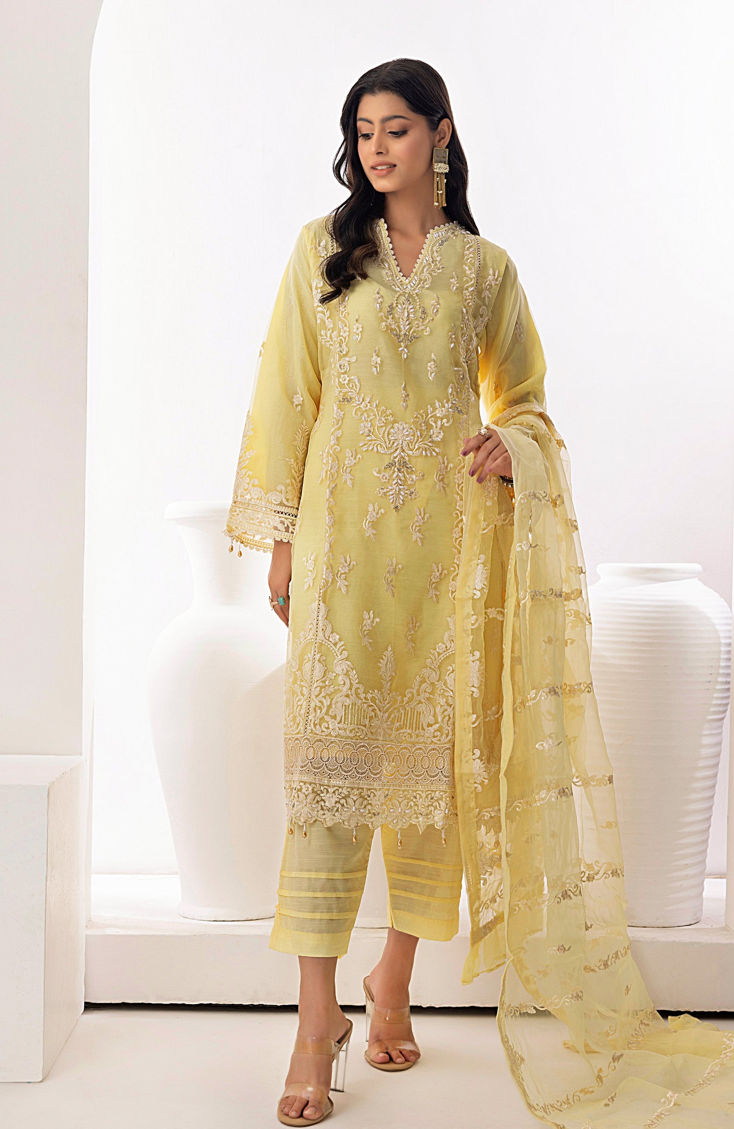 Alzohaib - 3 PC - STITCHED ORGANZA SERIES-AZP-23-04