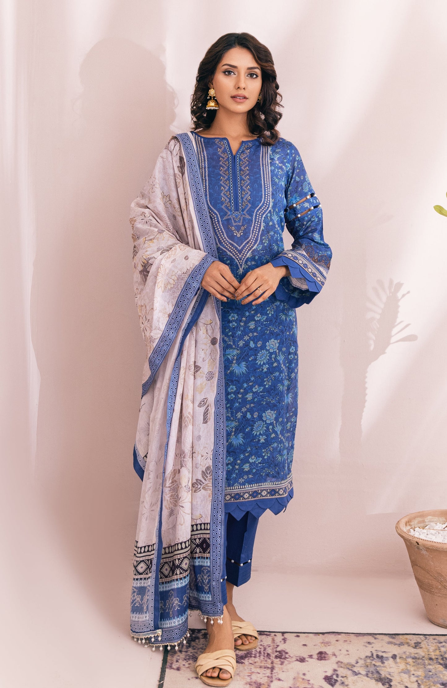 Alzohaib - 3-Piece Unstitched Digital Printed Cambric-MDP-23-04