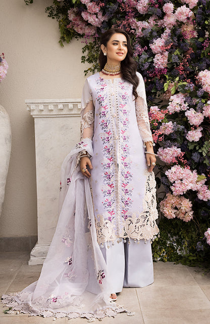 Alzohaib - 3 Piece Unstitched Luxury Embroidered Lawn-MLL-23-04