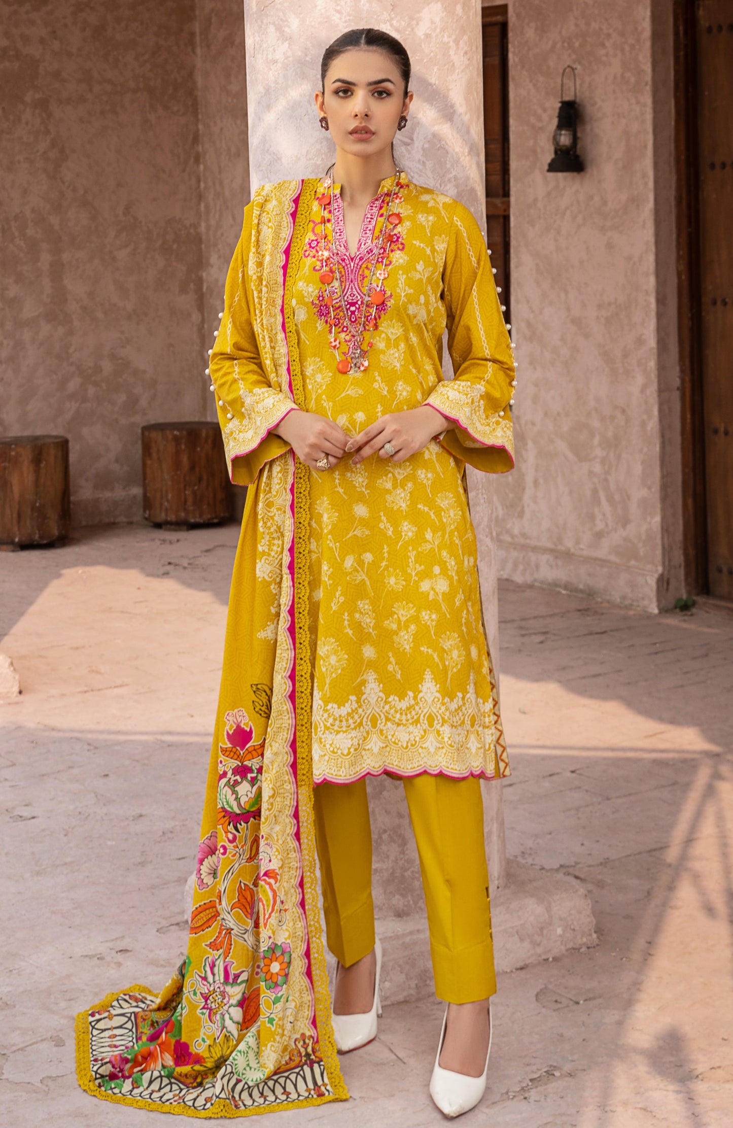 Alzohaib - 3-Piece Unstitched Digital Printed Cambric-MDP-2-23-04