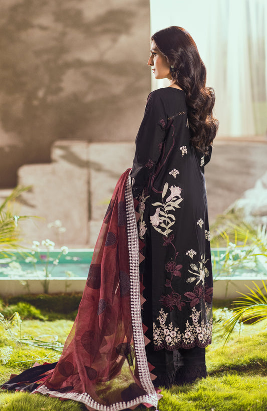 Alzohaib - 3 Piece Unstitched Luxury Embroidered Lawn-MLL-23-2-04