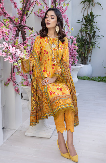 Alzohaib - 3-Piece Unstitched Digital Printed Cambric CPC-23-04