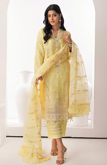 Alzohaib - 3 PC - STITCHED ORGANZA SERIES-AZP-23-04