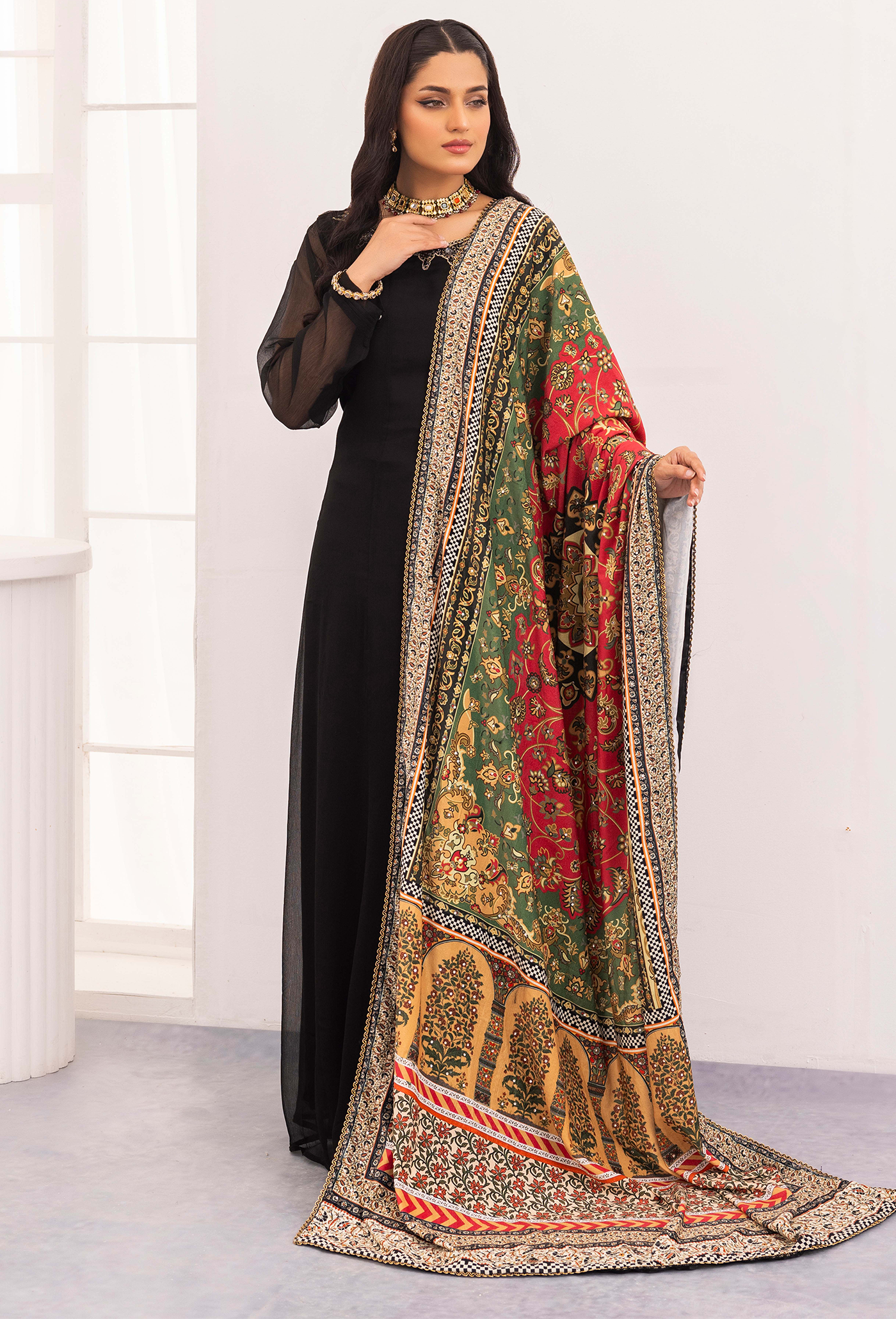 Adan's Libas - Adan's Velvet- Shawl 5440