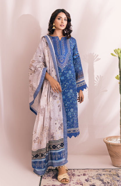 Alzohaib - 3-Piece Unstitched Digital Printed Cambric-MDP-23-04