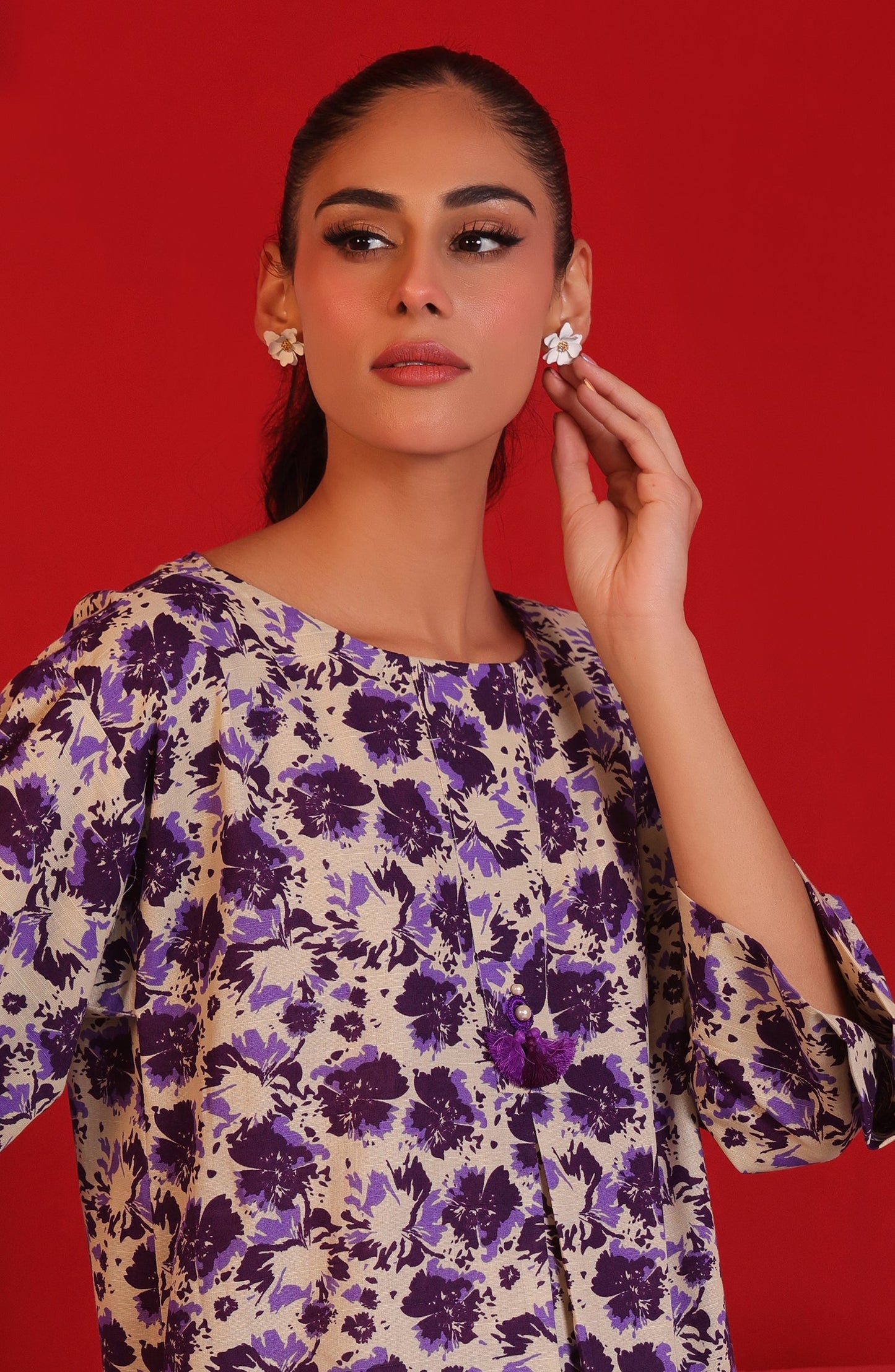 Orient - Stitched 2 Piece Printed Khaddar Shirt and Khaddar Pant