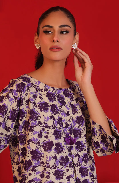 Orient - Stitched 2 Piece Printed Khaddar Shirt and Khaddar Pant