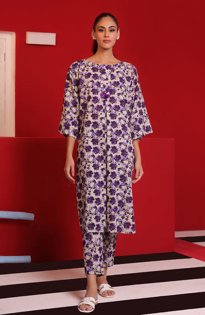 Orient - Stitched 2 Piece Printed Khaddar Shirt and Khaddar Pant