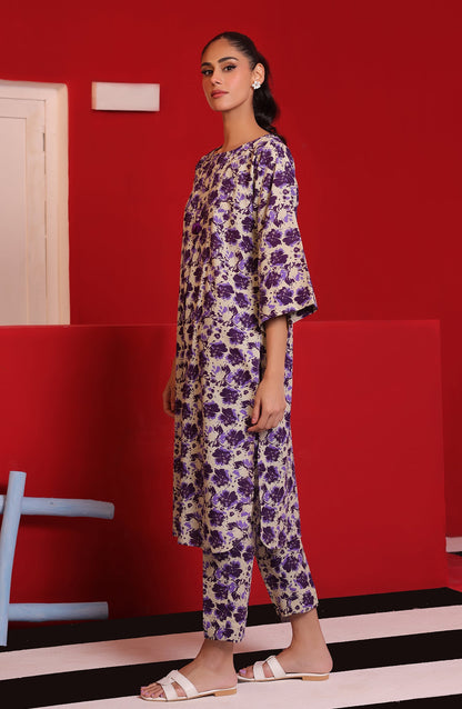 Orient - Stitched 2 Piece Printed Khaddar Shirt and Khaddar Pant