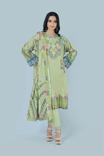 Bareeq Outfits - Majestic Escence 3-Piece Stitched Suit