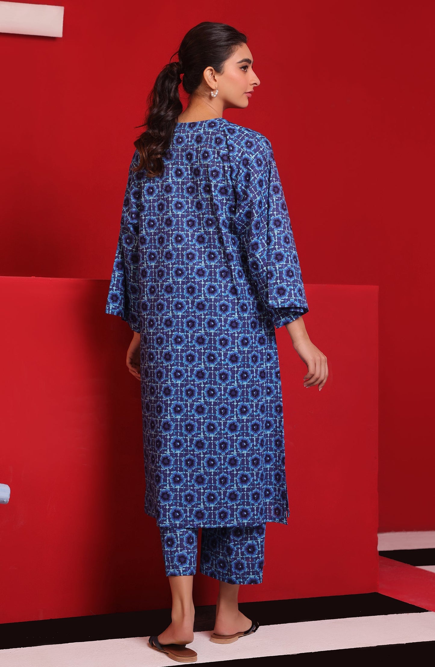Orient - Stitched 2 Piece Printed Khaddar Shirt and Khaddar Pant