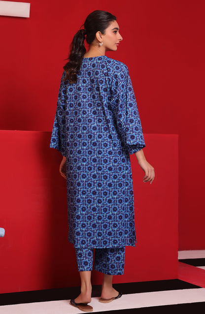 Orient - Stitched 2 Piece Printed Khaddar Shirt and Khaddar Pant
