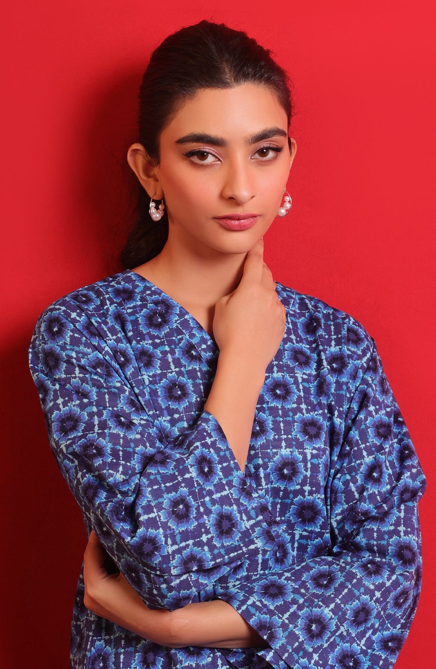 Orient - Stitched 2 Piece Printed Khaddar Shirt and Khaddar Pant