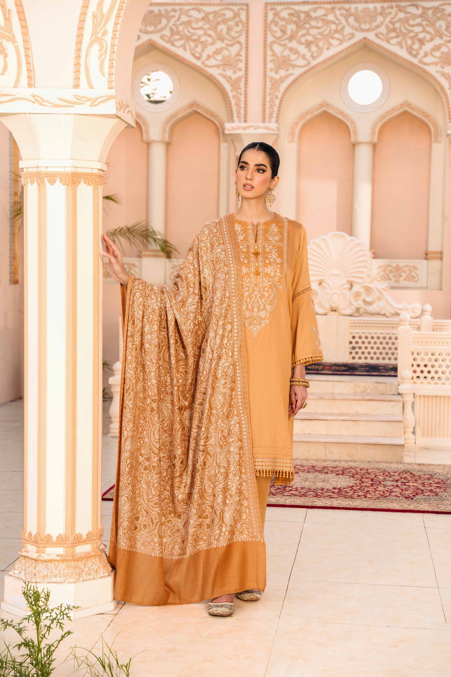 Nishat Linen - 3 Piece - Embroidered Suit - 42206441