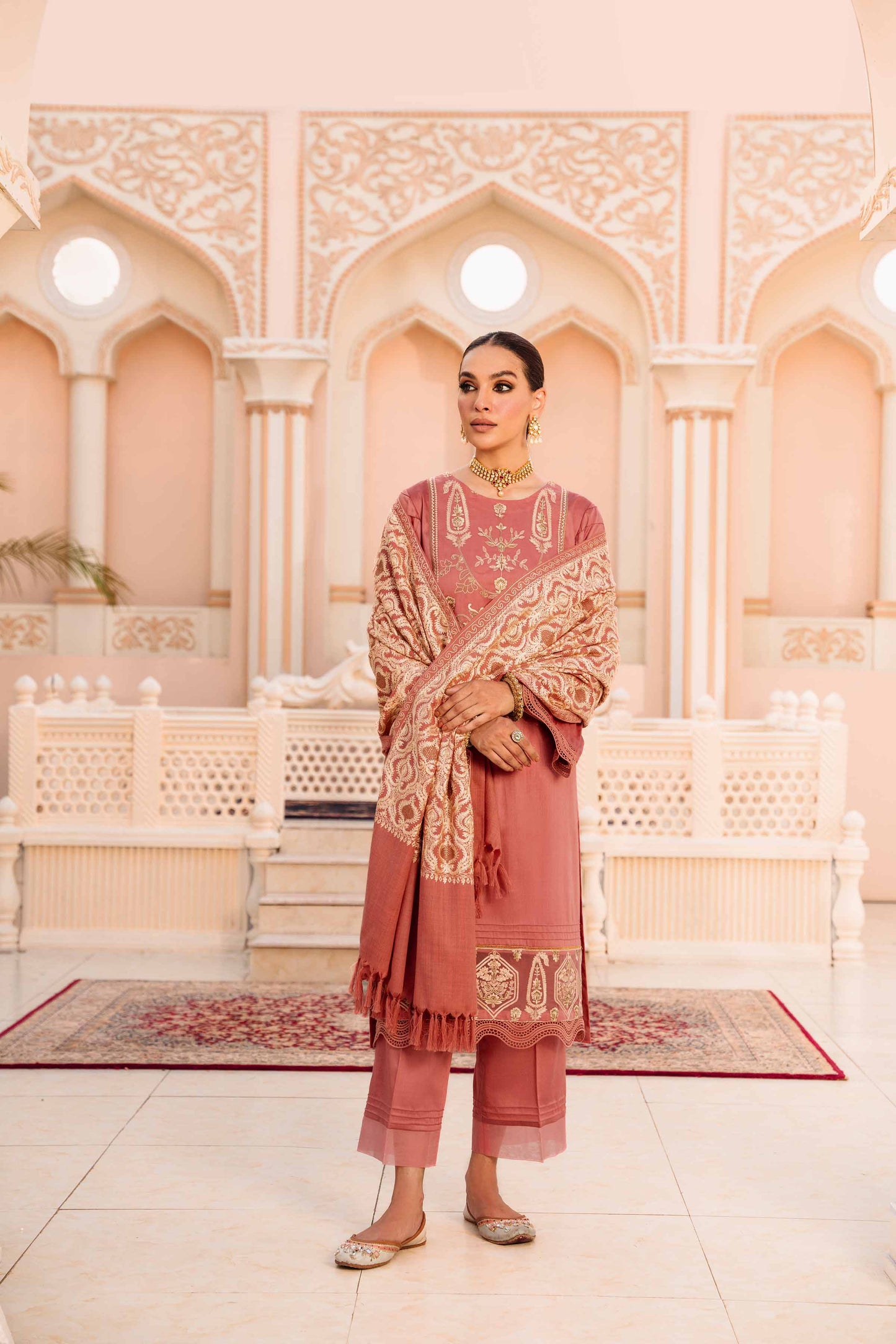 Nishat Linen - 3 Piece - Embroidered Suit - 42206442