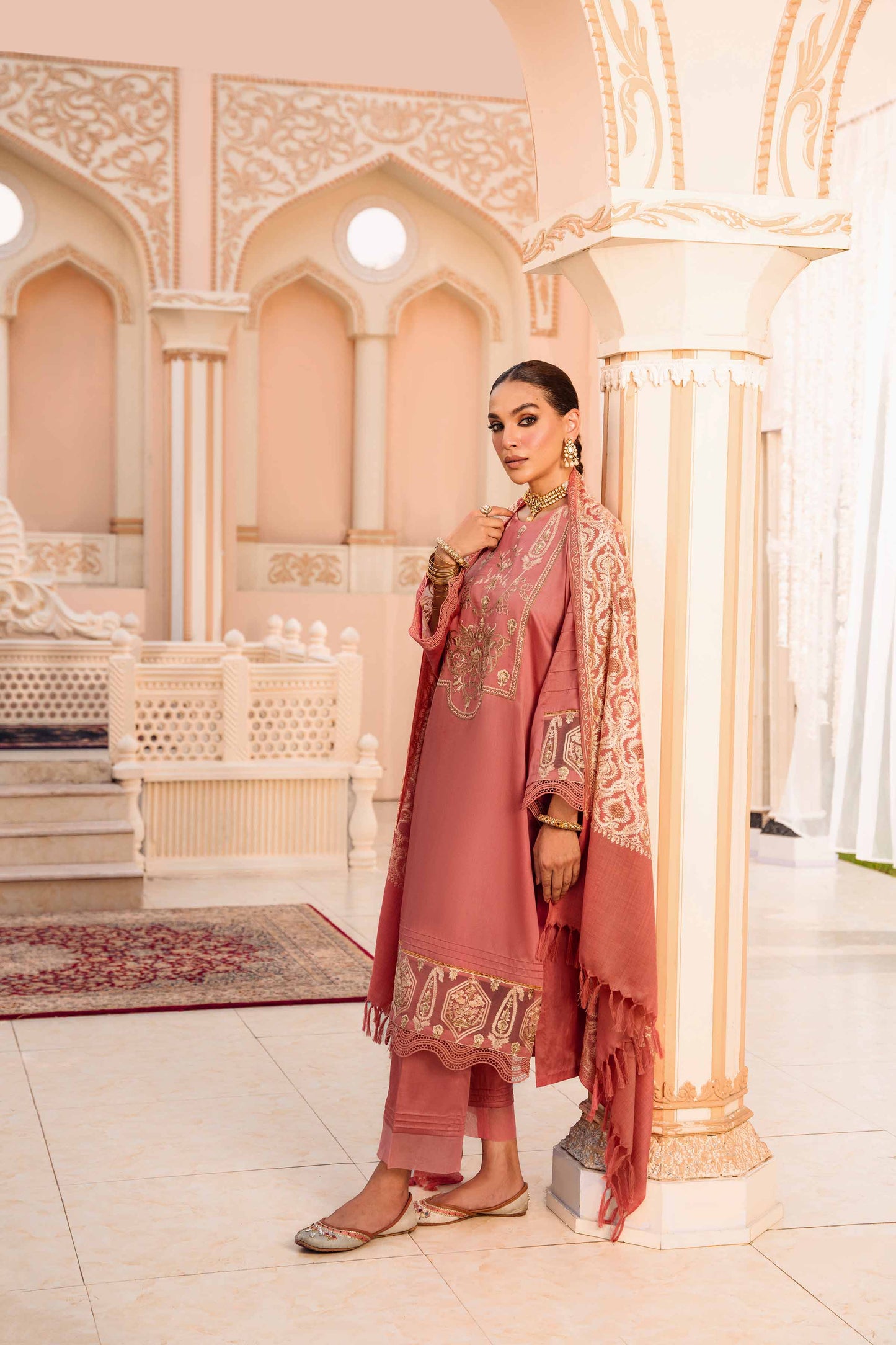 Nishat Linen - 3 Piece - Embroidered Suit - 42206442