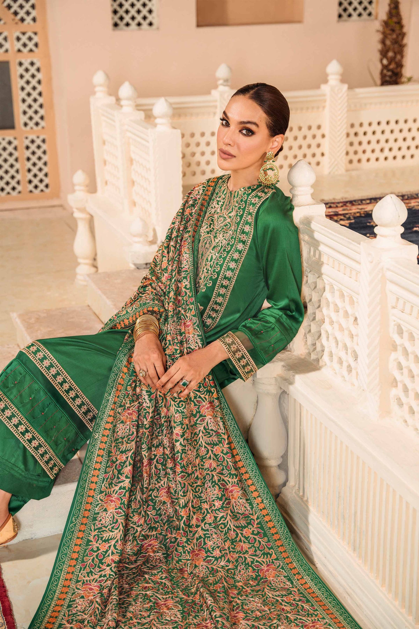 Nishat Linen - 3 Piece - Embroidered Suit - 42206443