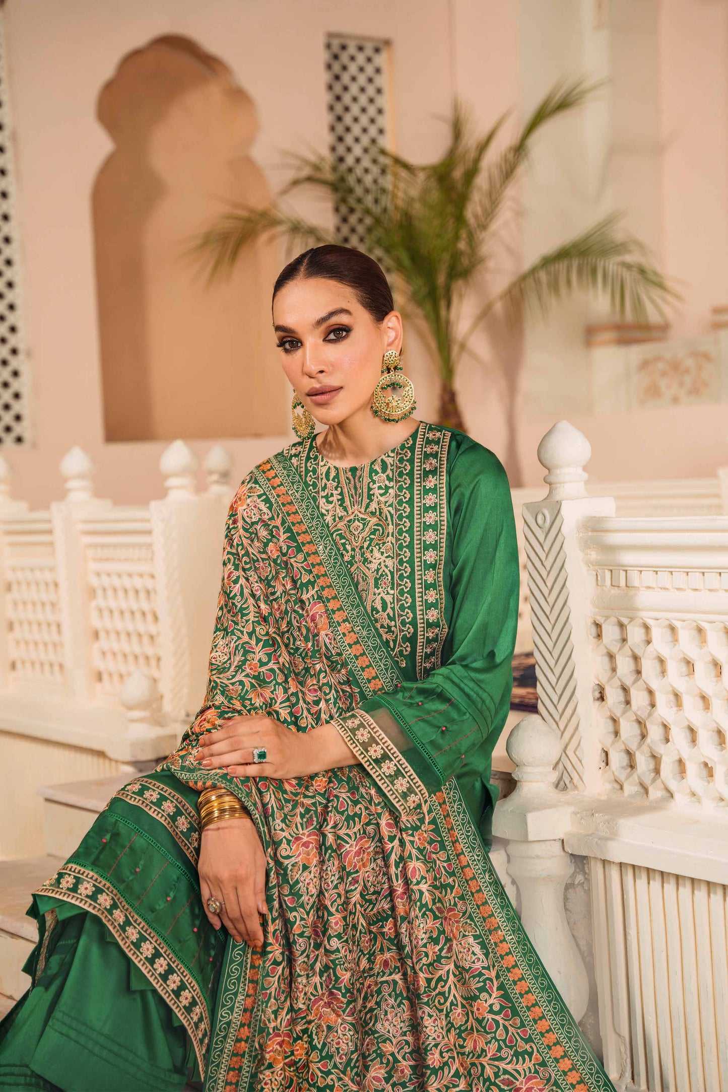 Nishat Linen - 3 Piece - Embroidered Suit - 42206443