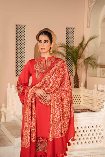 Nishat Linen - 3 Piece - Embroidered Suit - 42206444