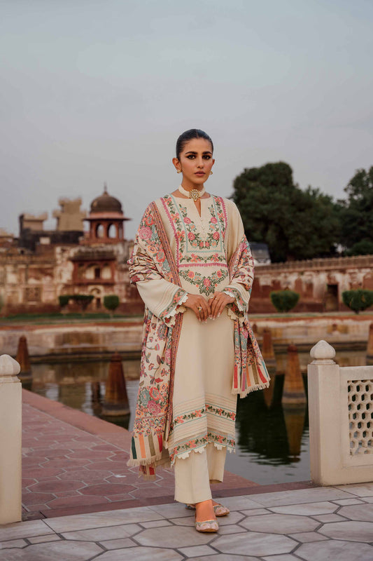 Nishat Linen - 3 Piece - Embroidered Suit - 42206447