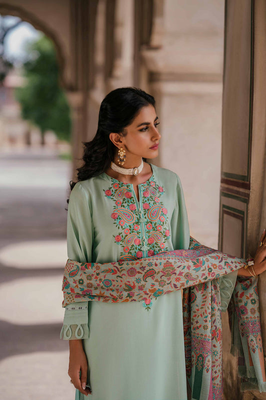 Nishat Linen - 3 Piece - Embroidered Suit - 42206448