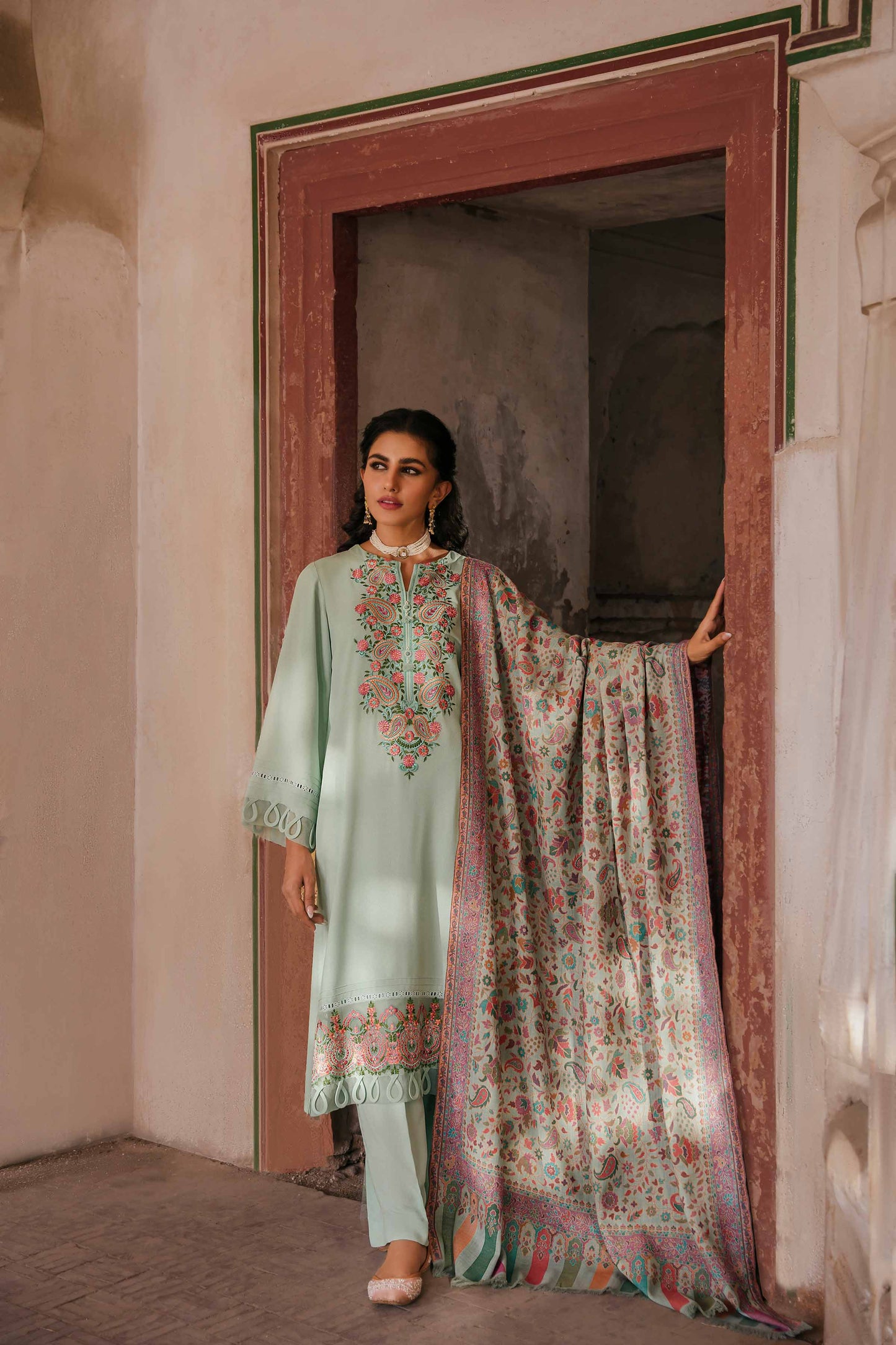 Nishat Linen - 3 Piece - Embroidered Suit - 42206448