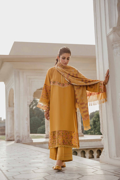 Nishat Linen - 3 Piece - Embroidered Suit - 42206449