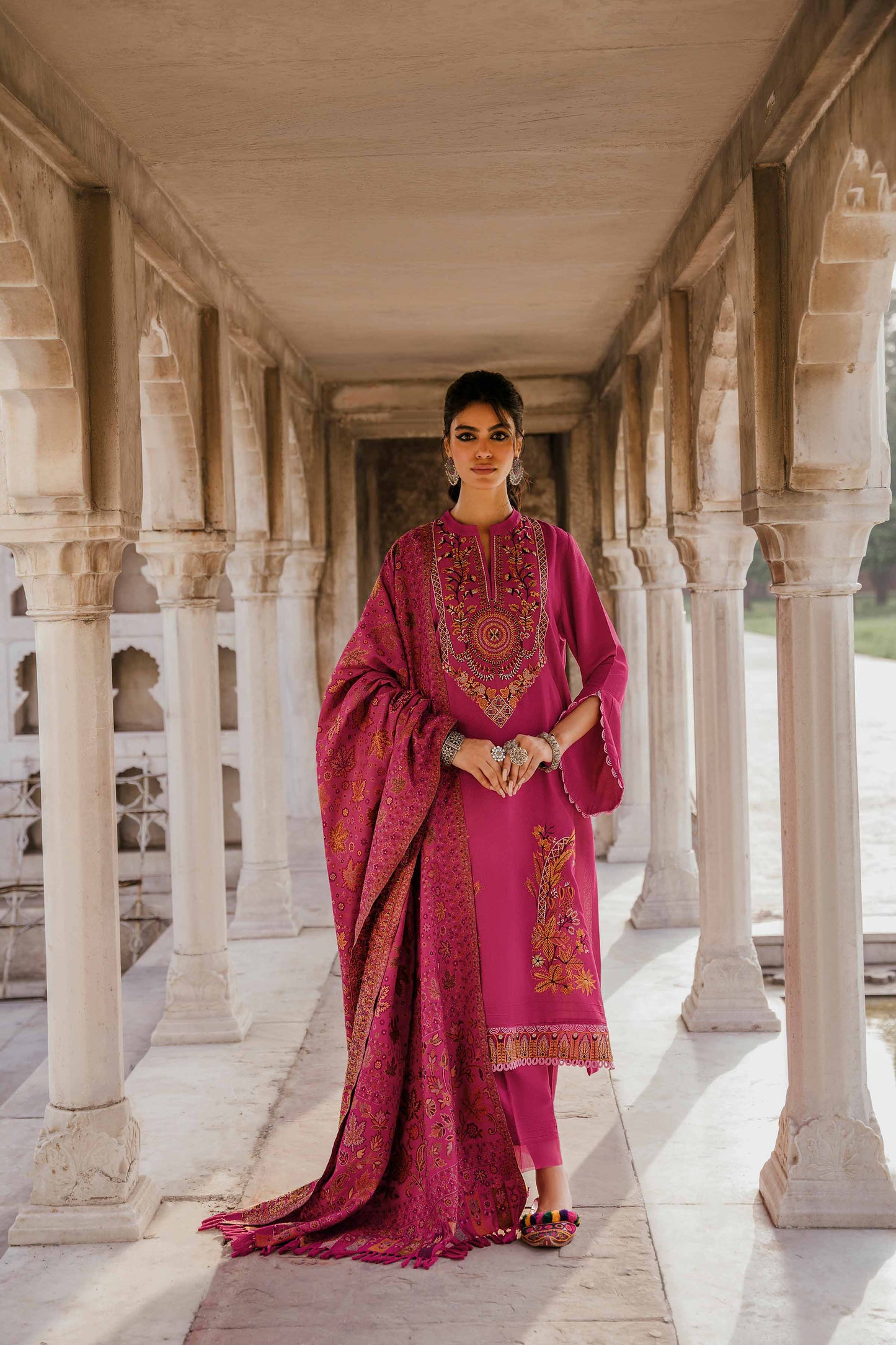 Nishat Linen - 3 Piece - Embroidered Suit - 42206453