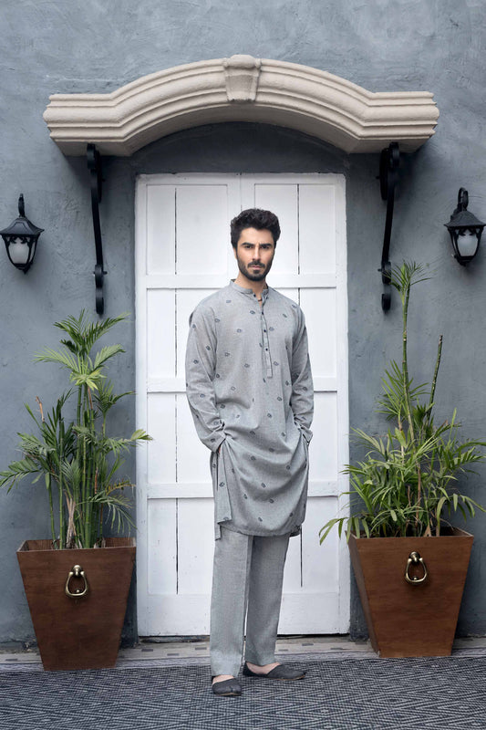 Nishat Linen - 2 Piece - Embroidered Naqsh Fabric  - 42219275