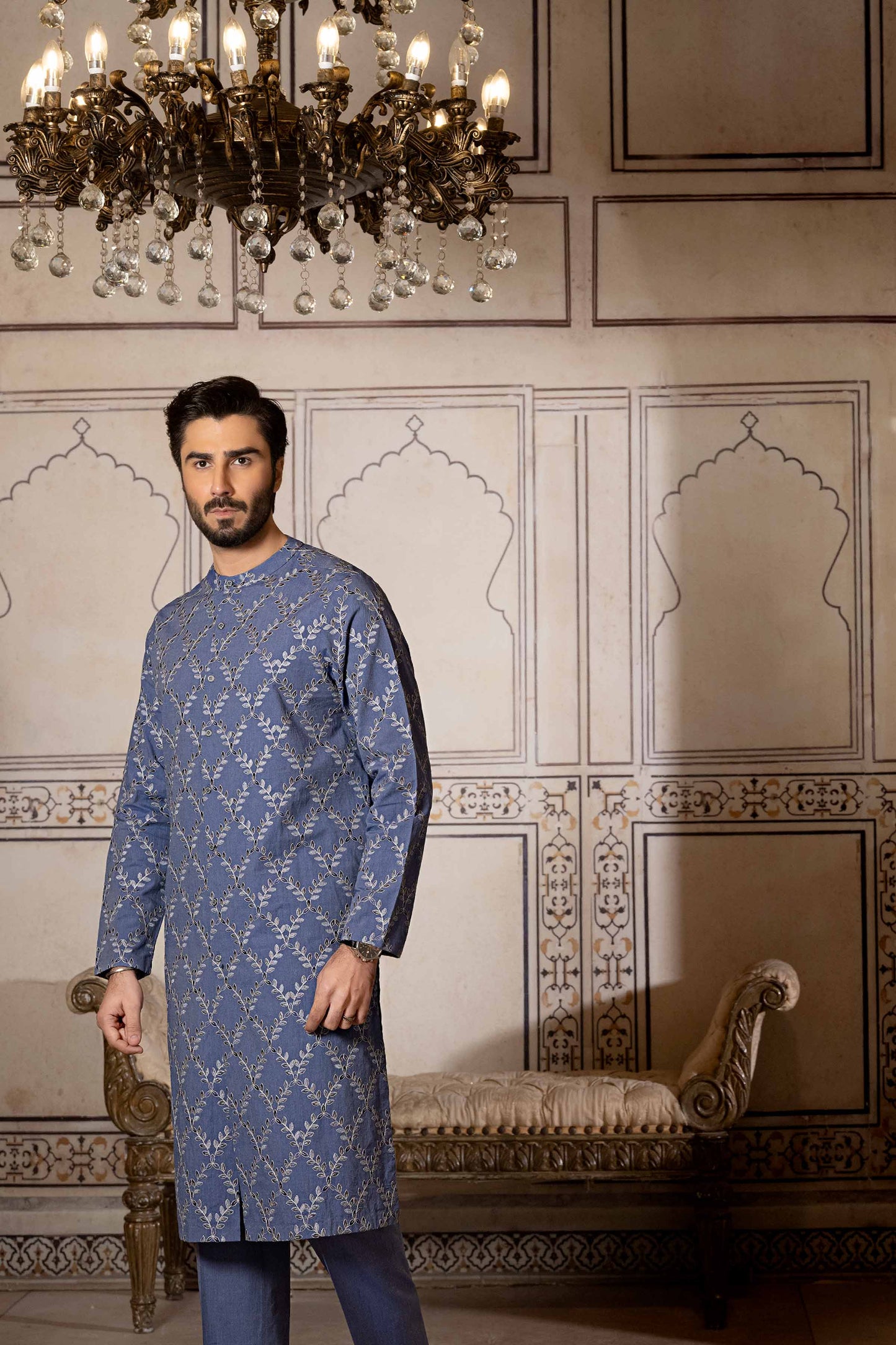 Nishat Linen - 2 Piece - Embroidered Naqsh Fabric - 42219476
