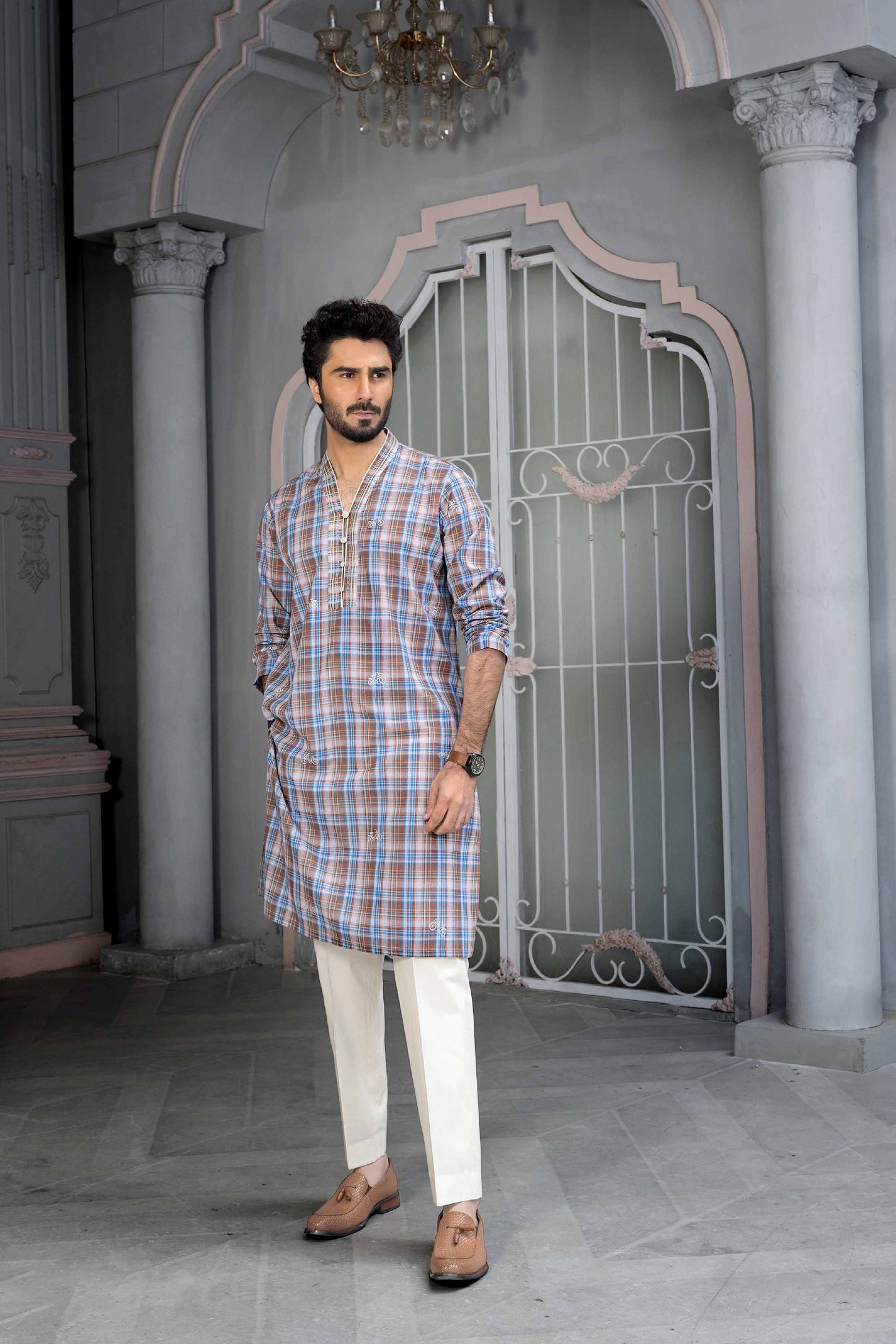 Nishat Linen - 1 Piece - Embroidered Naqsh Fabric - 42219489