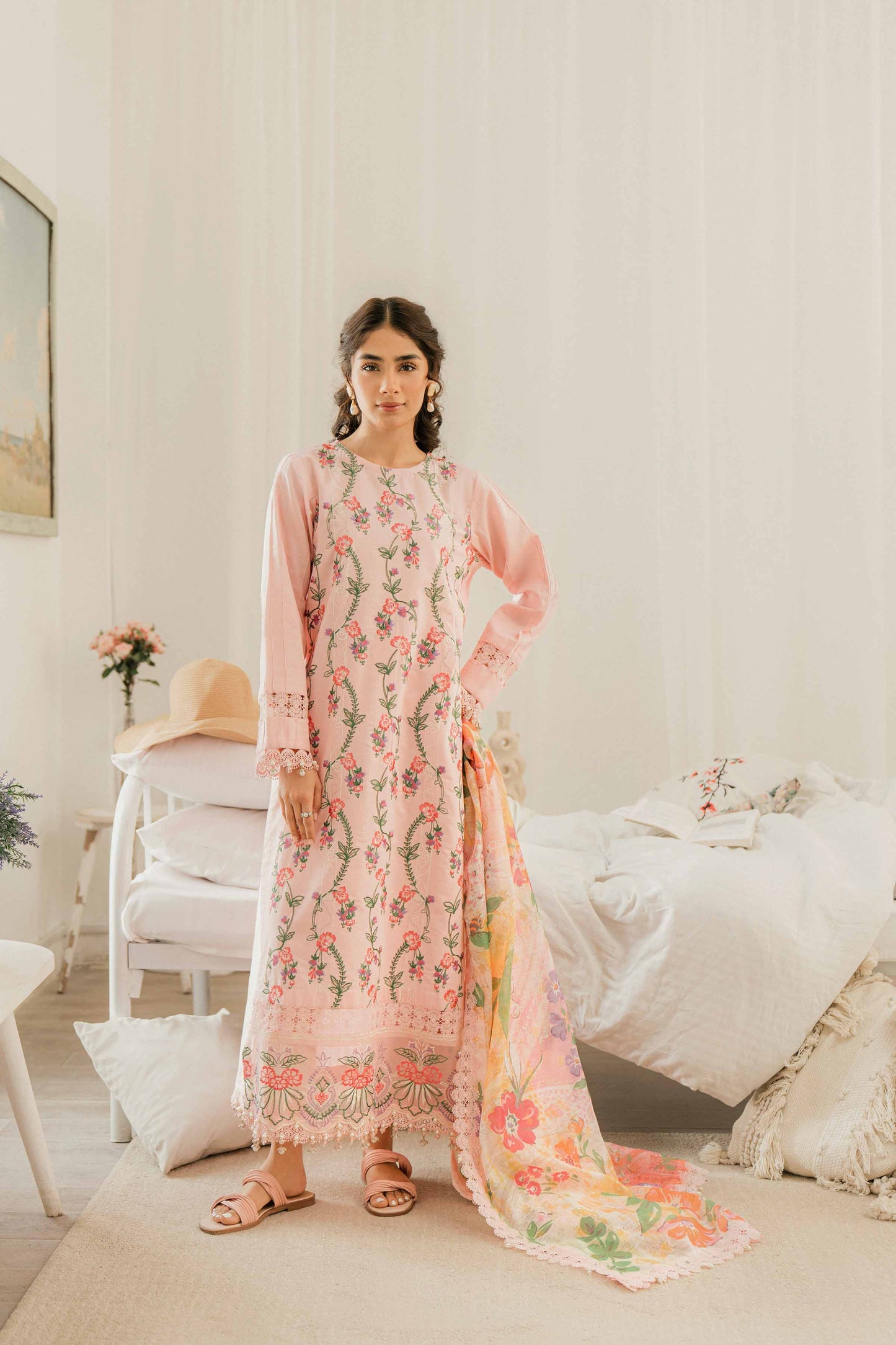 Nishat Linen - 2 Piece - Embroidered Suit - 42301616