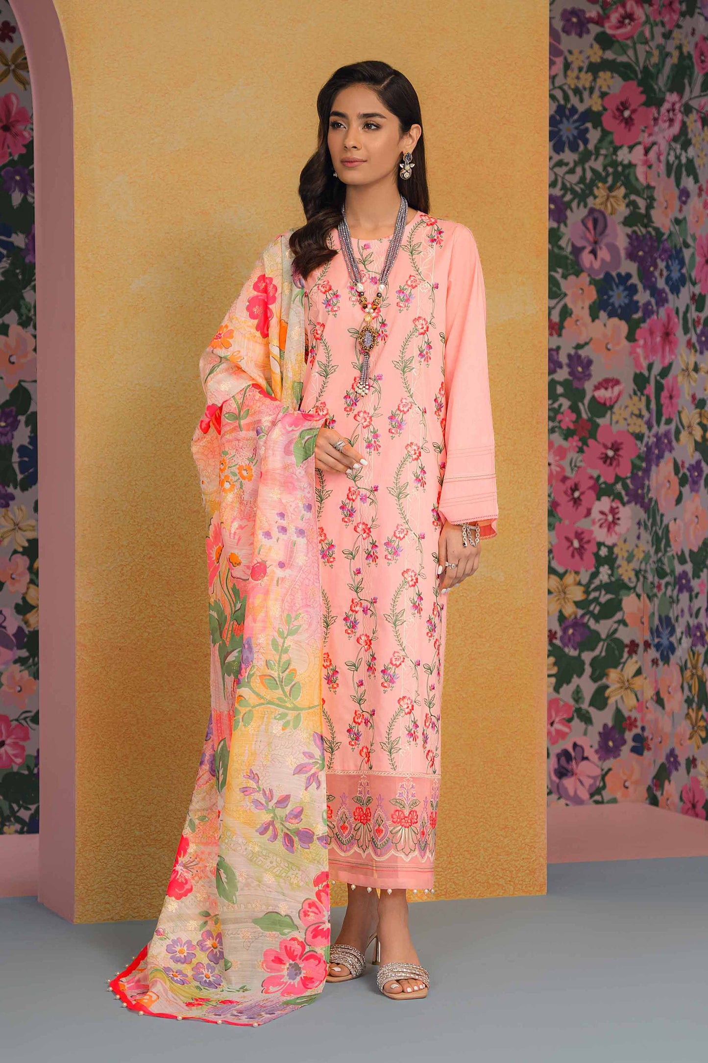 Nishat Linen - 2 Piece - Embroidered Suit - 42301616