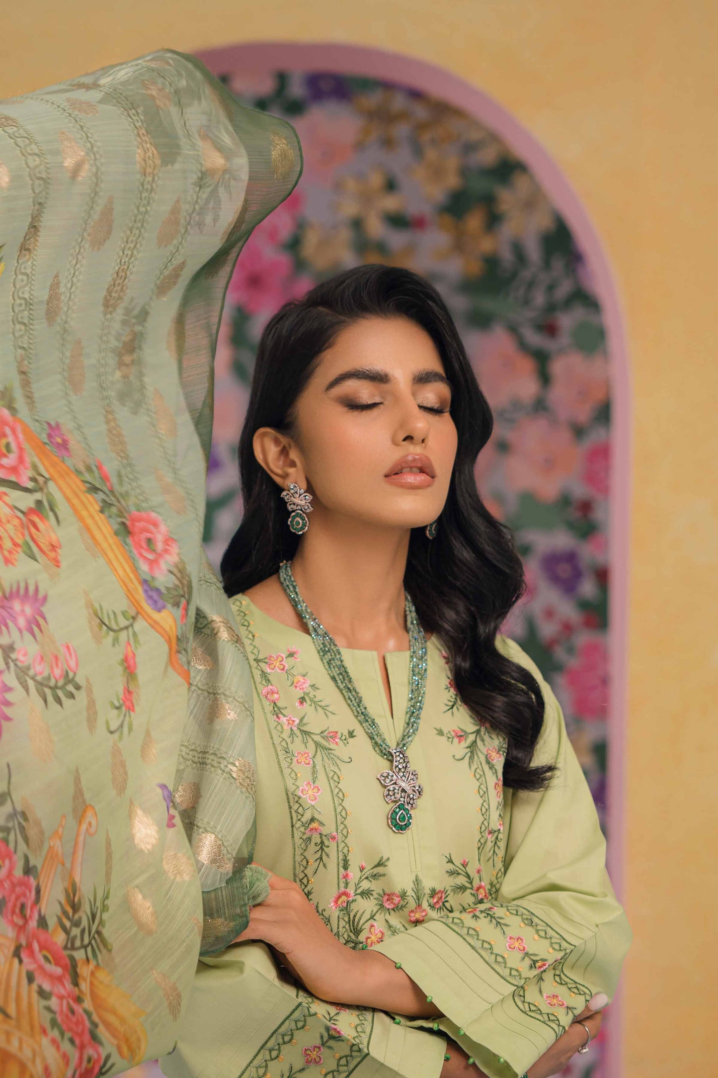 Nishat Linen - 2 Piece - Embroidered Suit - 42301618