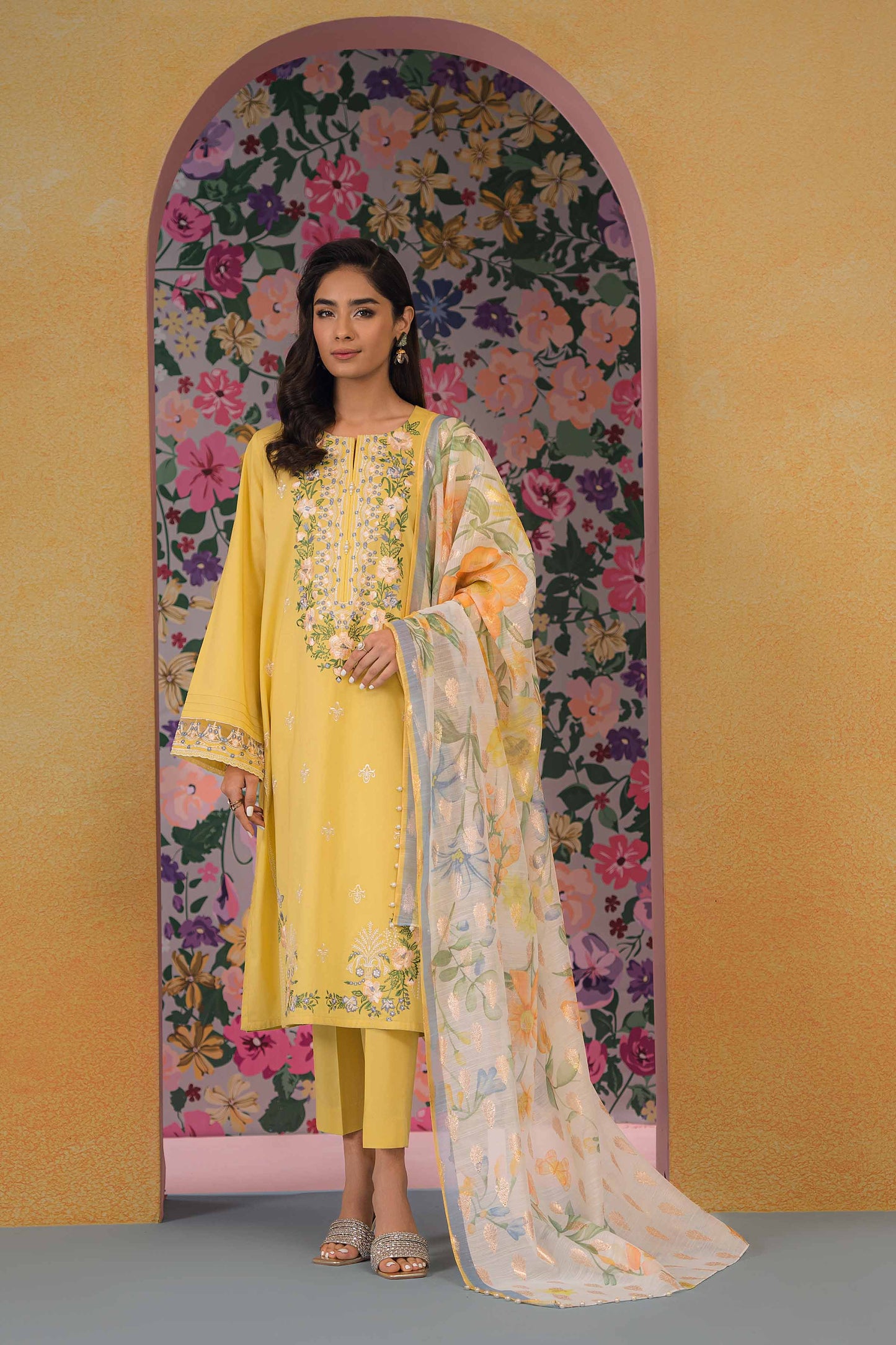 Nishat Linen - 2 Piece - Embroidered Suit - 42301619