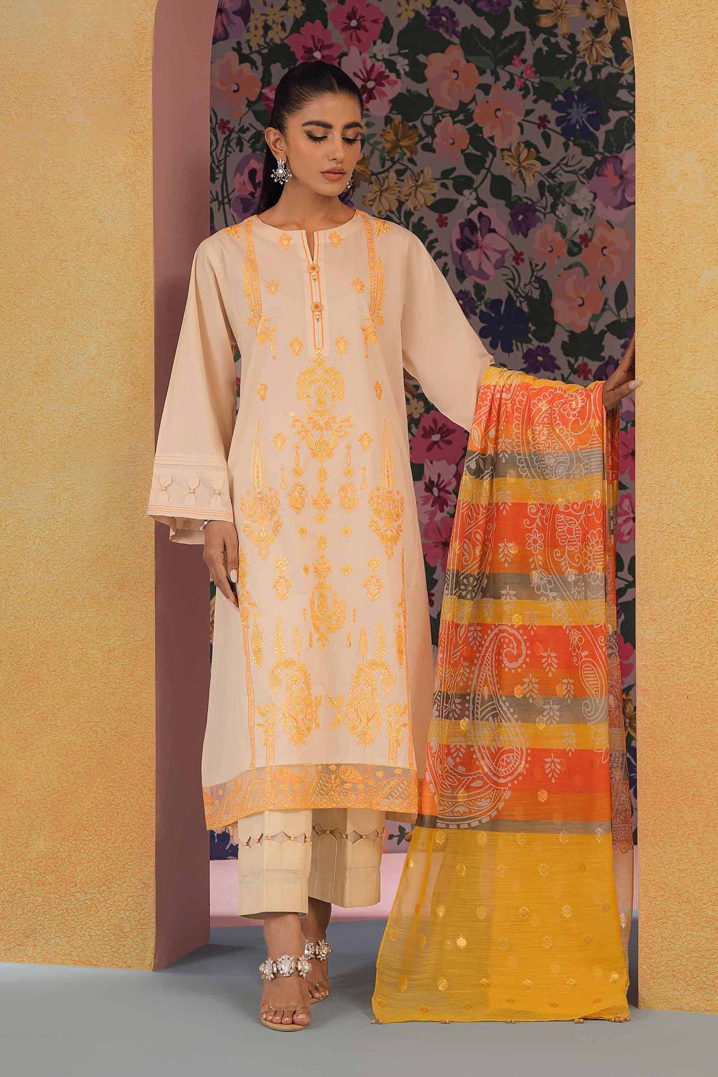 Nishat Linen - 2 Piece - Embroidered Suit - 42301620