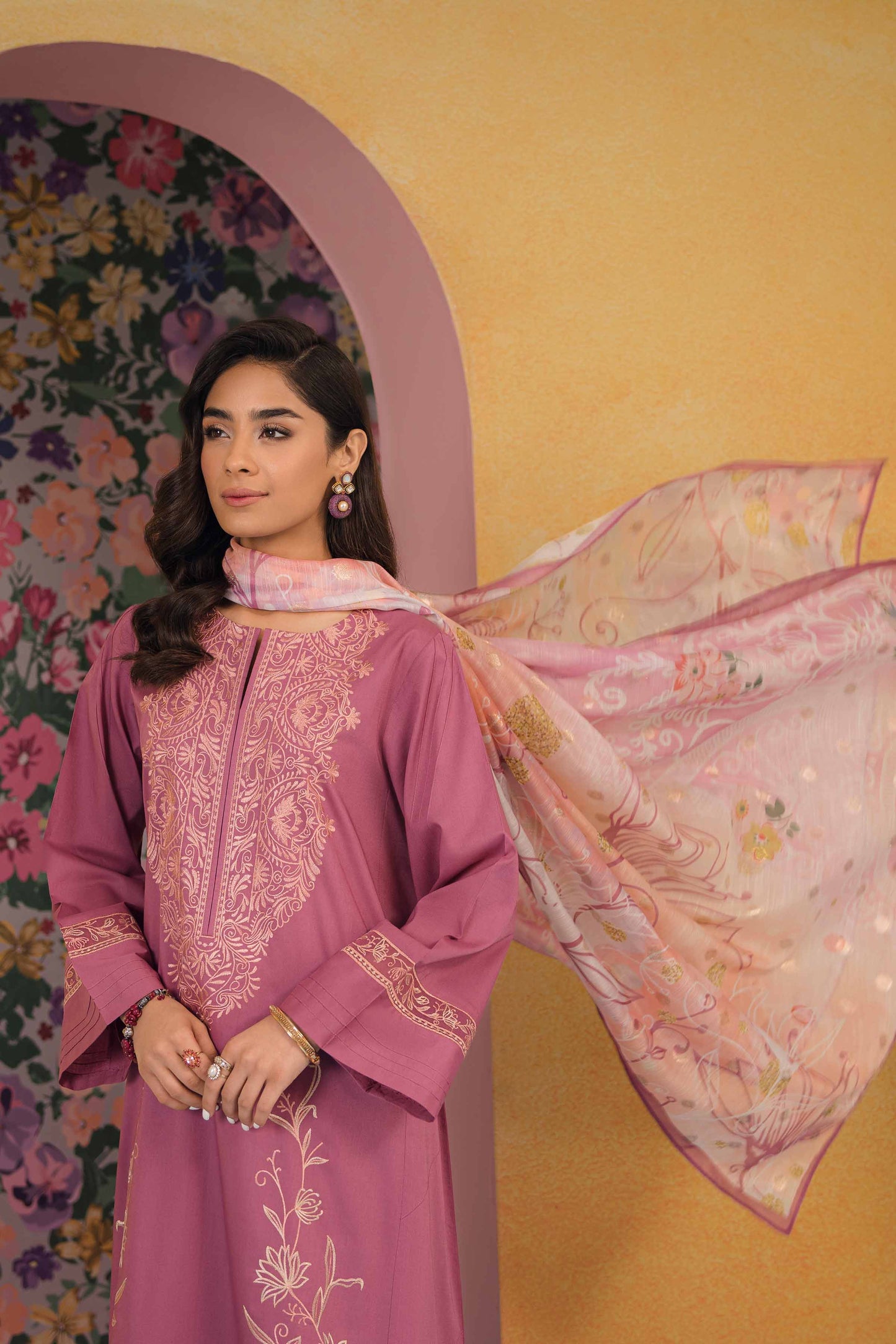 Nishat Linen - 2 Piece - Embroidered Suit - 42301621